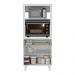 Balcão Multiuso 67,9cm 2 Portas 1 Gaveta para Forno e Micro-ondas Multimóveis CR20344 Branco