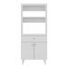 Balcão Multiuso 67,9cm 2 Portas 1 Gaveta para Forno e Micro-ondas Multimóveis CR20344 Branco