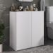 Balcão Multiuso Organizador para Banheiro 2 Portas 63cm Multimóveis MP5038 Branco