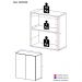 Balcão Multiuso Organizador para Banheiro 2 Portas 63cm Multimóveis MP5038 Branco