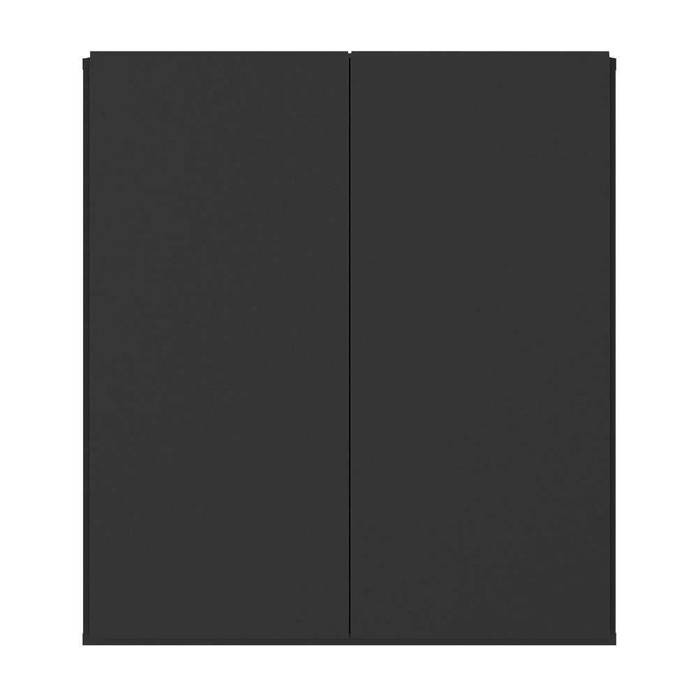 Balcão Multiuso Organizador para Banheiro 2 Portas 63cm Multimóveis MP5038 Preto