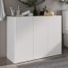 Balcão Multiuso Organizador para Banheiro 3 Portas 90cm Multimóveis MP5039 Branco