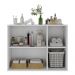 Balcão Multiuso Organizador para Banheiro 3 Portas 90cm Multimóveis MP5039 Branco