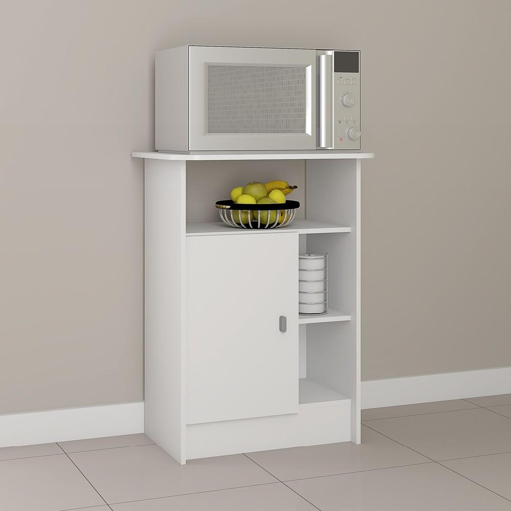 Balcão Multiuso para Forno/Microondas Multimóveis CR20117 Branco