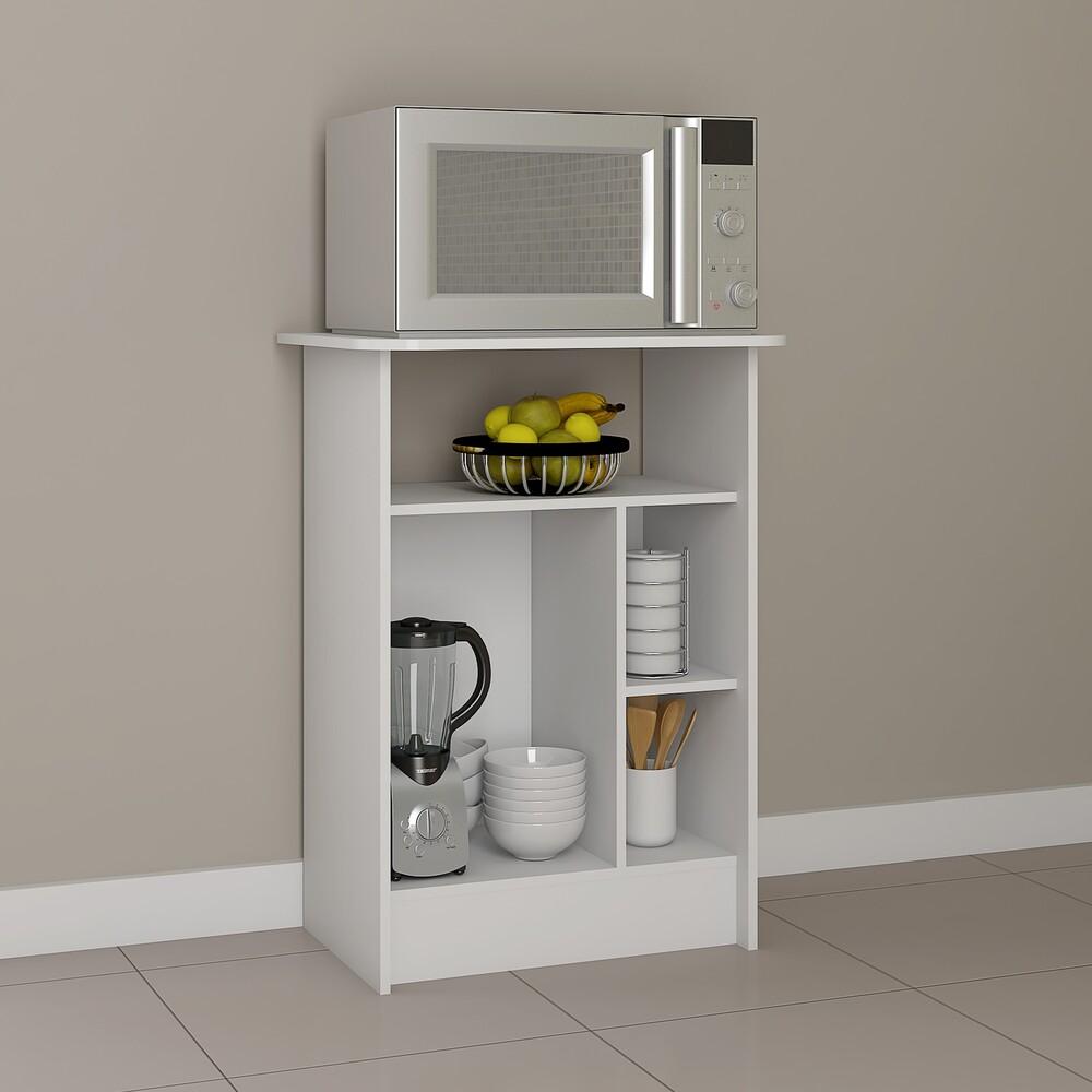 Balcão Multiuso para Forno/Microondas Multimóveis CR20117 Branco