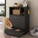 Balcão Multiuso/Comedouro para Cães e Gatos Multimóveis MP6026 Preto