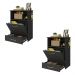 Balcão Multiuso/Comedouro para Cães e Gatos Multimóveis MP6026 Preto
