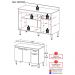 Balcão de Cozinha 120cm Gabinete para Pia Paris Multimóveis MP2233 Rustic/Branco