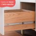 Balcão de Cozinha Gabinete Pia com 2 Portas e 3 Gavetas 120cm Multimóveis CR20397 Freijó/Branco