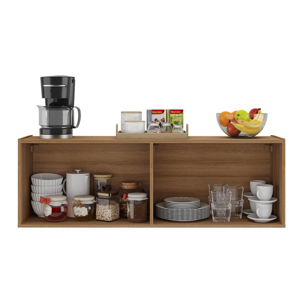 Balcão de Cozinha Suspenso 4 Portas Multimóveis MP2167 Rustic