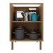 Balcão de Cozinha com 2 Portas 60cm Multimóveis CR20425 Freijó