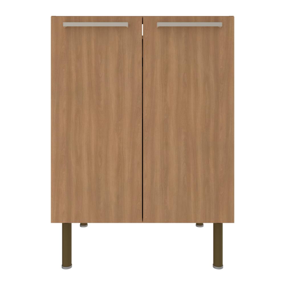 Balcão de Cozinha com 2 Portas 60cm Multimóveis CR20425 Freijó