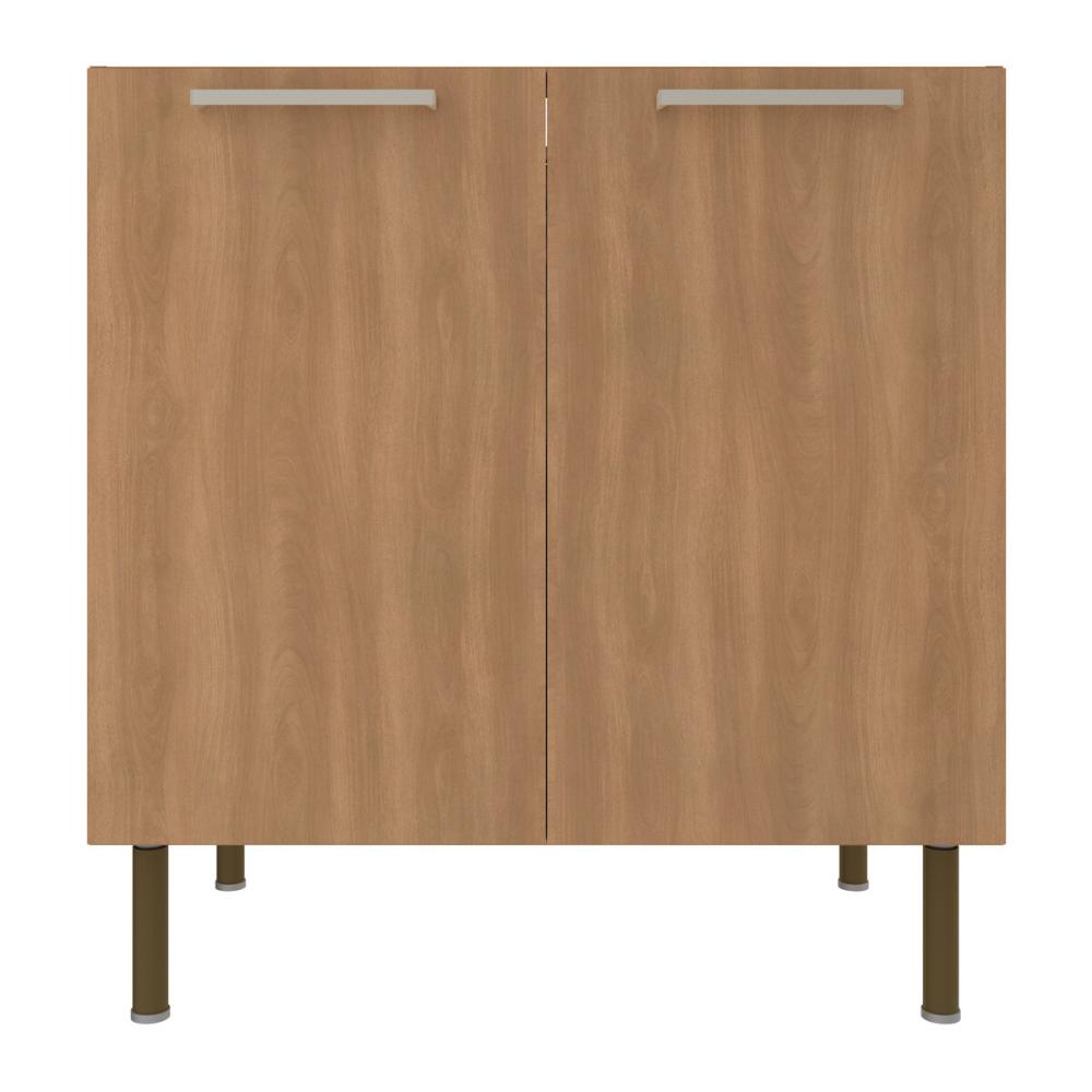 Balcão de Cozinha com 2 Portas 80cm Multimóveis CR20424 Freijó