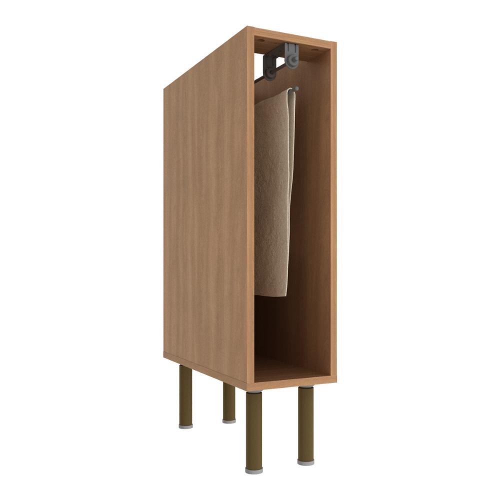 Balcão de Cozinha com Nicho Porta-Toalhas 20cm Multimóveis CR20423 Freijó