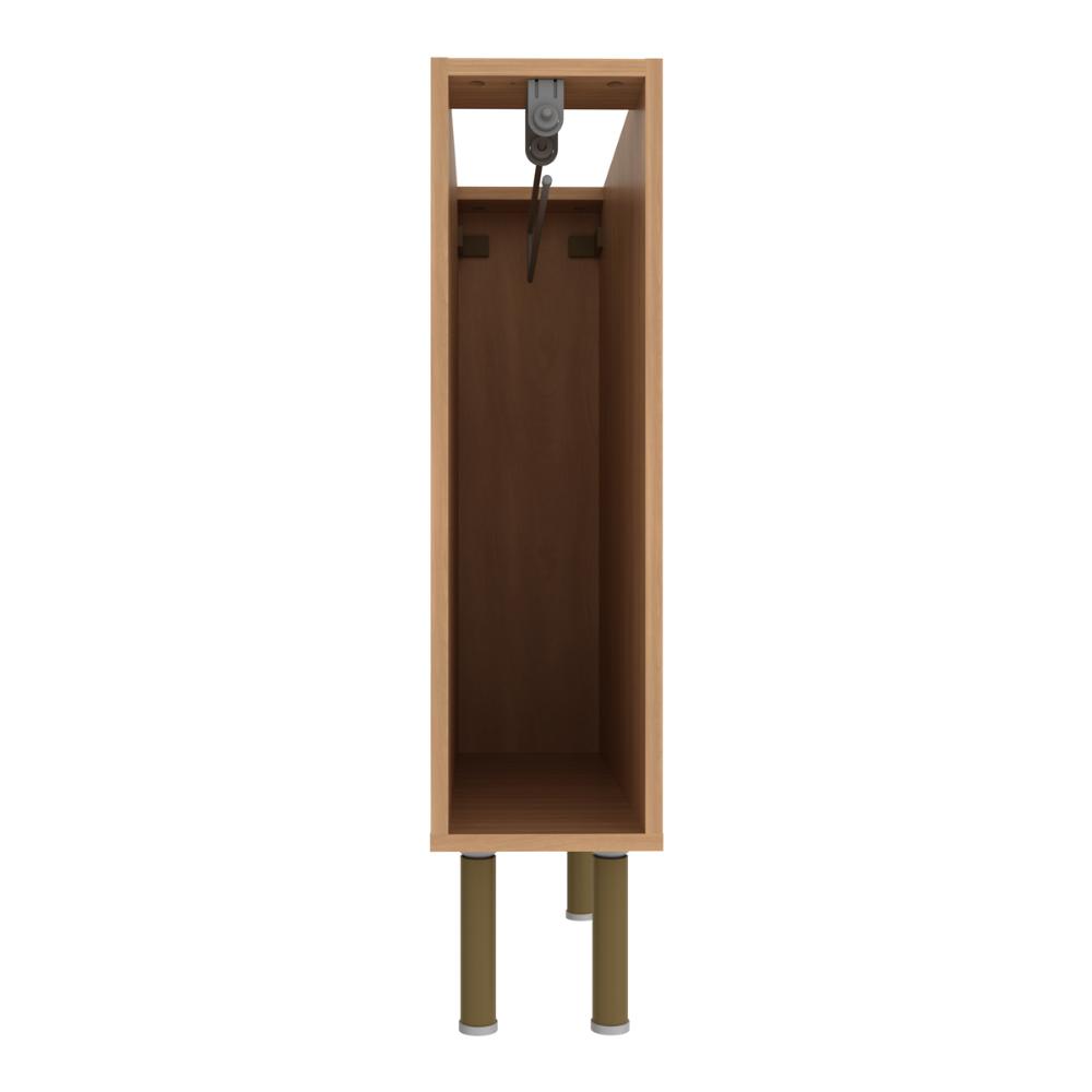 Balcão de Cozinha com Tampo e Porta-Toalhas 20cm Multimóveis CR20459 Freijó/Mármore Branco