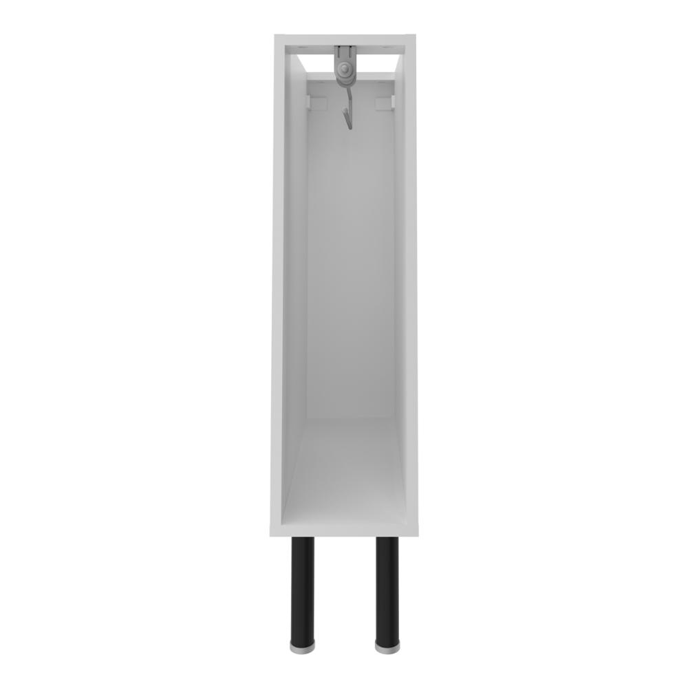 Balcão de Cozinha em MDF com Tampo e Porta-Toalhas 20cm Multimóveis CR20465 Branco/Carvalho Tropical
