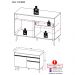 Balcão de Cozinha para Pia 120 cm Multimóveis Veneza GB 2 Portas 1 Gaveta FG3680 Preto