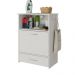 Balcão de Lavanderia Multiuso 1 Porta 1 Gaveta Multimóveis MP5057 Branco