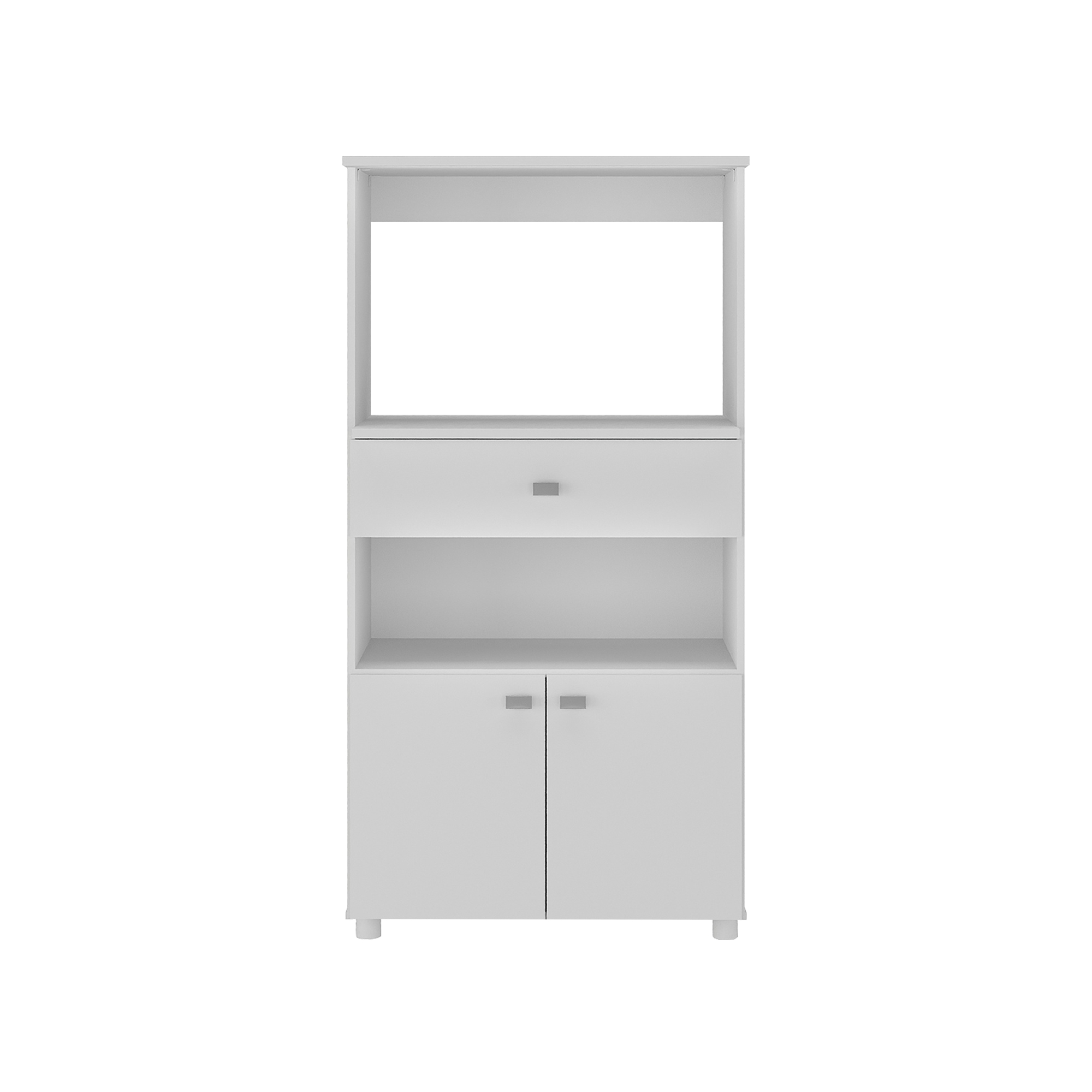 Balcão para Forno e Microondas Multimóveis 2 Portas 1 Gaveta FG4060G Branco
