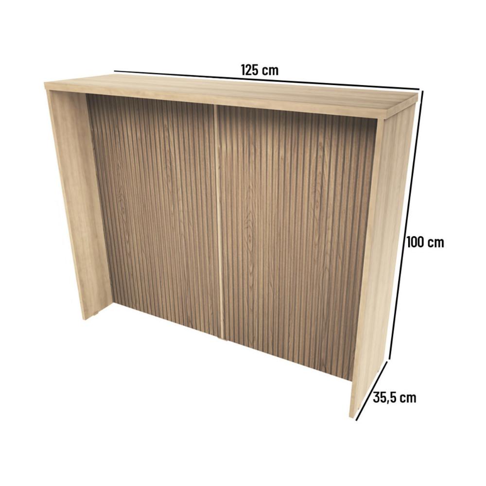 Bancada Balcão de Cozinha 125cm Multimóveis CR20373 Mel/Brise