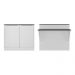 Bancada Balcão/Mesa Cozinha Bélgica Multimóveis BR5484 Branca
