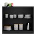 Bancada Balcão/Mesa Cozinha Bélgica Multimóveis BR5484 Preto