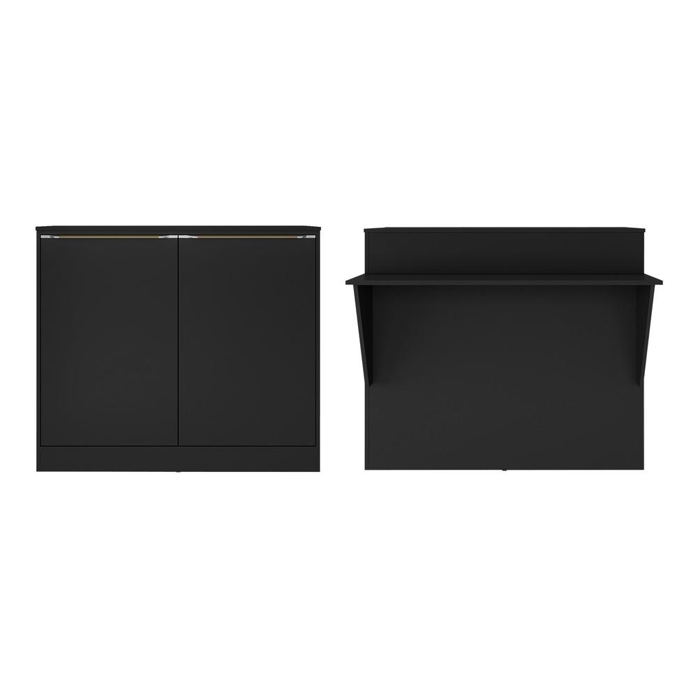 Bancada Balcão/Mesa Cozinha Bélgica Multimóveis BR5484 Preto