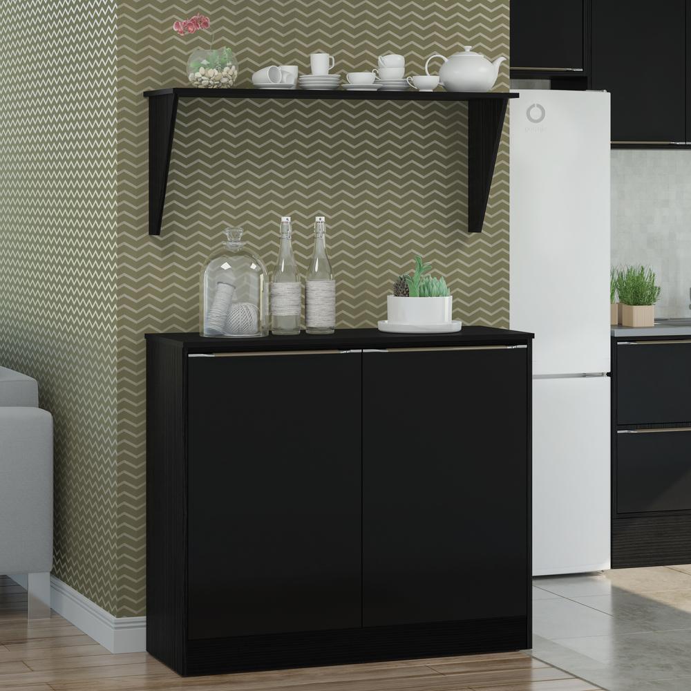 Bancada Balcão/Mesa Cozinha Multimóveis FGM5484 Preto 