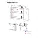 Bancada Balcão/Mesa Cozinha Multimóveis MP5484 Preto