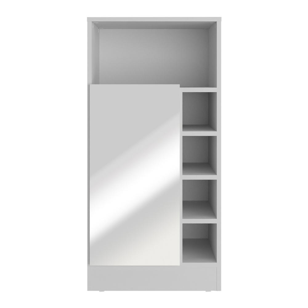 Bancada Balcão/Mesa de Cozinha com Adega 1 Porta e Espelho Multimóveis MP2248 Branco