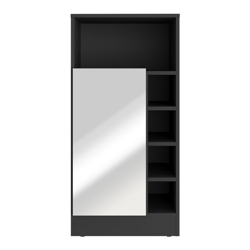 Bancada Balcão/Mesa de Cozinha com Adega 1 Porta e Espelho Multimóveis MP2248 Preto