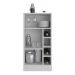 Bancada Balcão/Mesa de Cozinha com Adega e 1 Porta Multimóveis MP2144 Branco