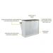 Bancada/Mesa de Cozinha Multimóveis Mariah 2 Portas FG5484 Branca