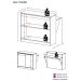 Bancada/Mesa de Cozinha Multimóveis Mariah 2 Portas FG5484 Branca