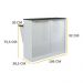 Bancada/Mesa de Cozinha Multimóveis Mariah 2 Portas FG5484 Branca
