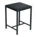 Banqueta Estofada 31cm com Aço Carbono Multimóveis CR25291 Preto
