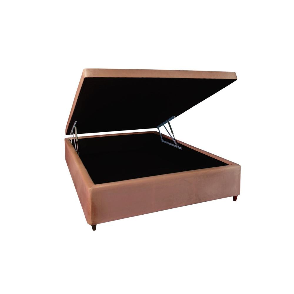 Base Box Baú Casal 138x188x46cm Luana Multimóveis CR35381 Castor