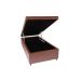 Base Box Baú Solteiro 88x188x46cm Luana Multimóveis CR35380 Castor