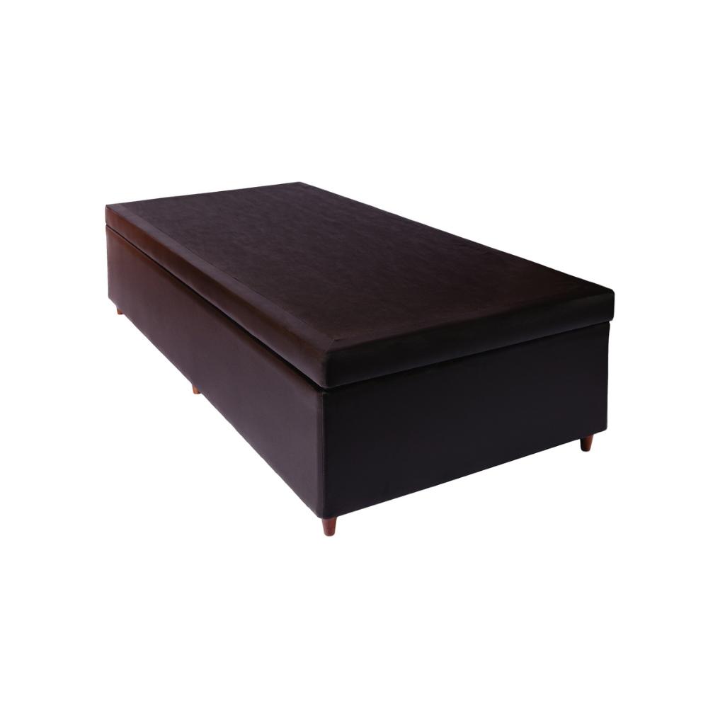 Base Box Baú Solteiro 88x188x46cm Luana Multimóveis CR35380 Preto