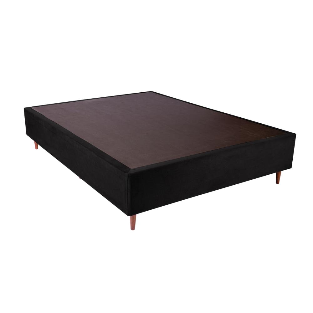 Base Box Casal 138x188x38cm Luana Multimóveis CR35378 Preto
