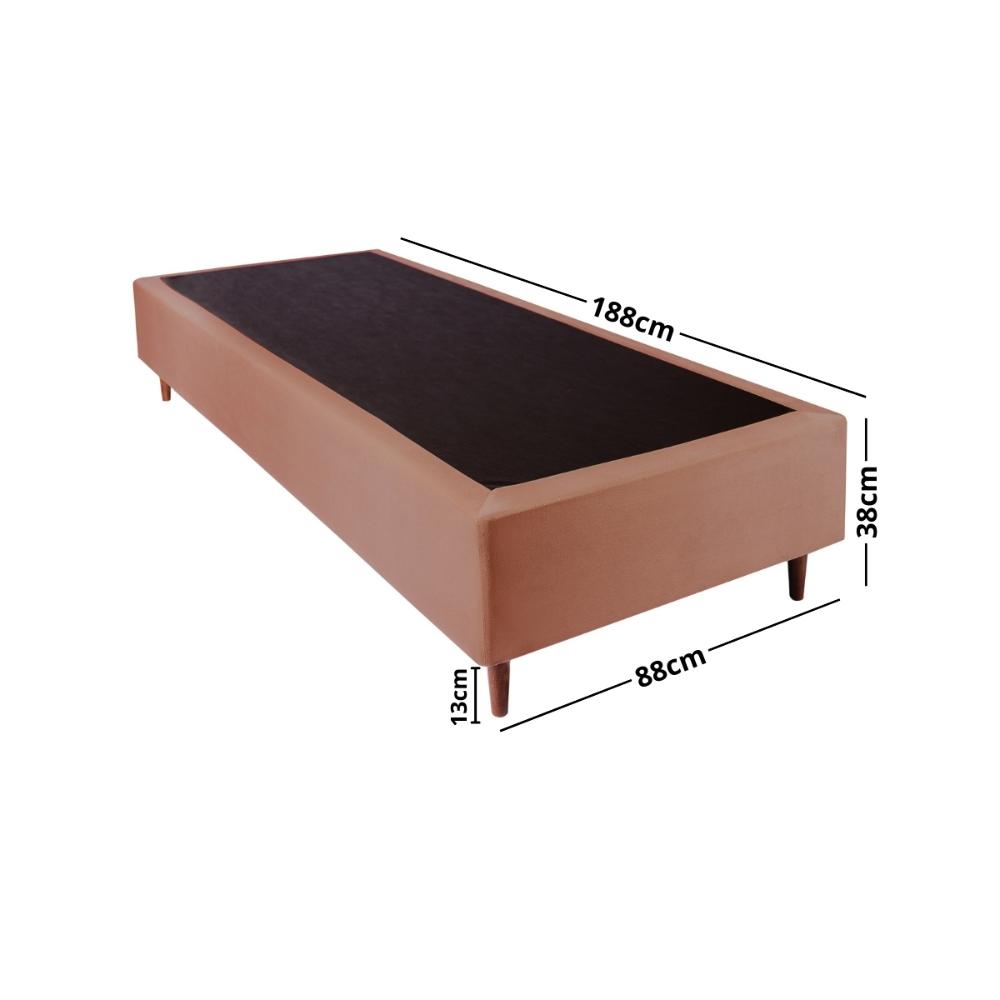 Base Box Solteiro 88x188x38cm Luana Multimóveis CR35377 Castor