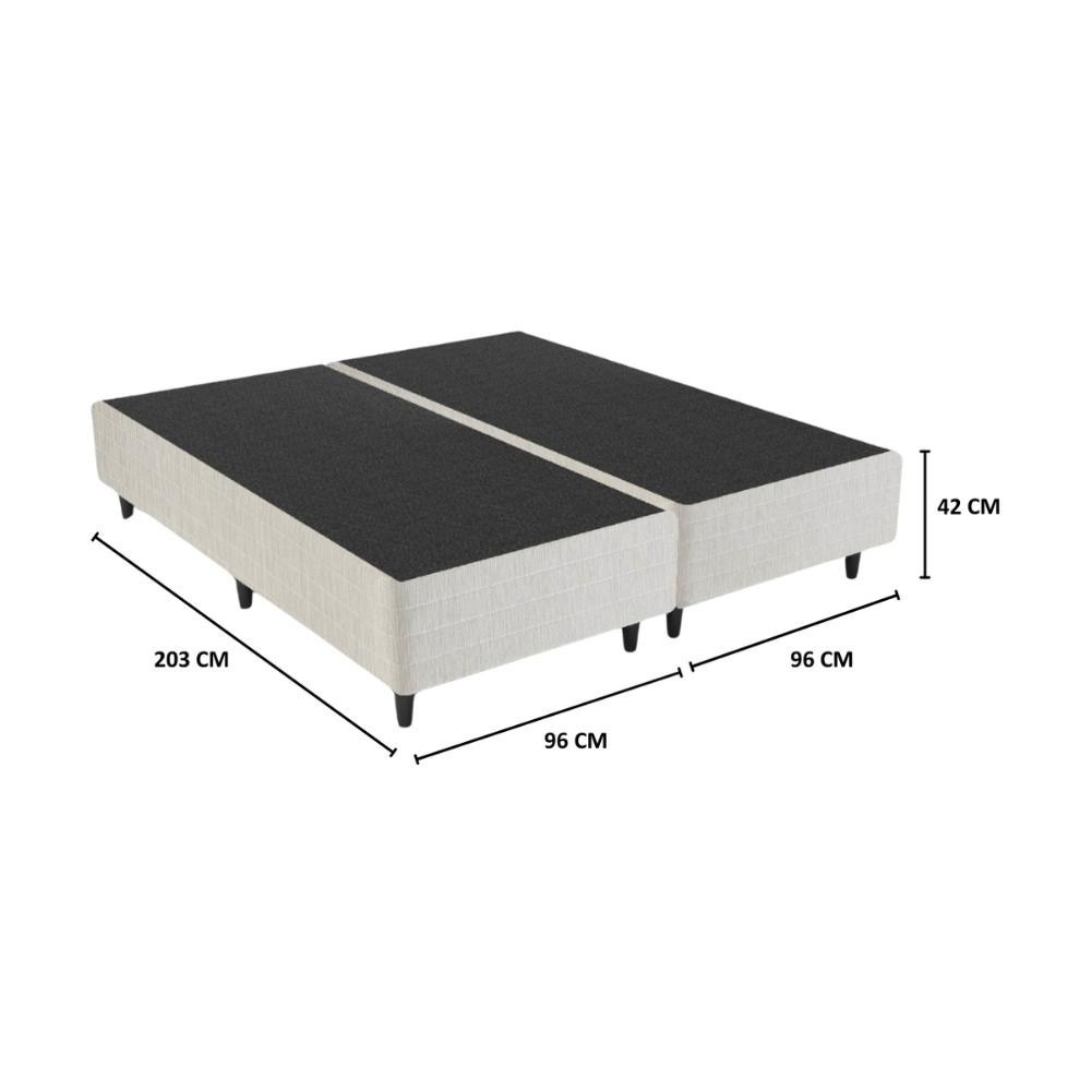 Base Box Sommier King 193x203cm Columbus Inducol CR35245E Bege