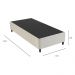 Base Box Sommier Solteirão 96x203 Columbus Inducol CR35245B Bege