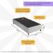 Base Box Sommier Solteirão 96x203 Columbus Inducol CR35247B Cinza