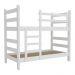 Beliche Madeira Maciça - vira 2 Camas - para Colchão 78/88 x 188cm Dubai Multimóveis CR4137 Branco