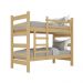 Beliche Madeira Maciça - vira 2 Camas - para Colchão 78/88 x 188cm Dubai Multimóveis CR4137 Natural