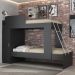 Beliche com Armário 1 Porta para Colchão 78x188cm Cocada Multimóveis BB4008 Preto