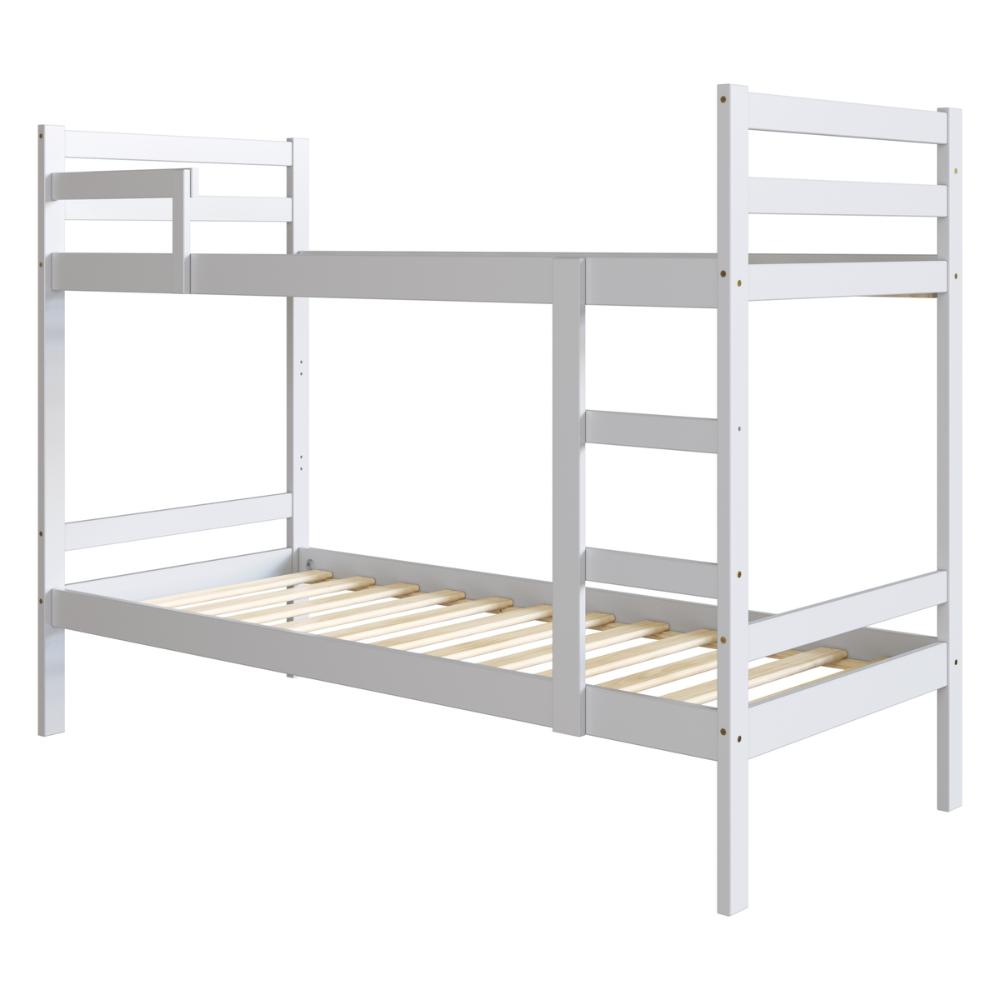 Beliche de Madeira Maciça para Colchão 88x188cm Multimóveis CR35272 Branco