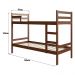 Beliche de Madeira Maciça para Colchão 88x188cm Multimóveis CR35272 Walnut