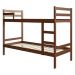 Beliche de Madeira Maciça para Colchão 88x188cm Multimóveis CR35272 Walnut